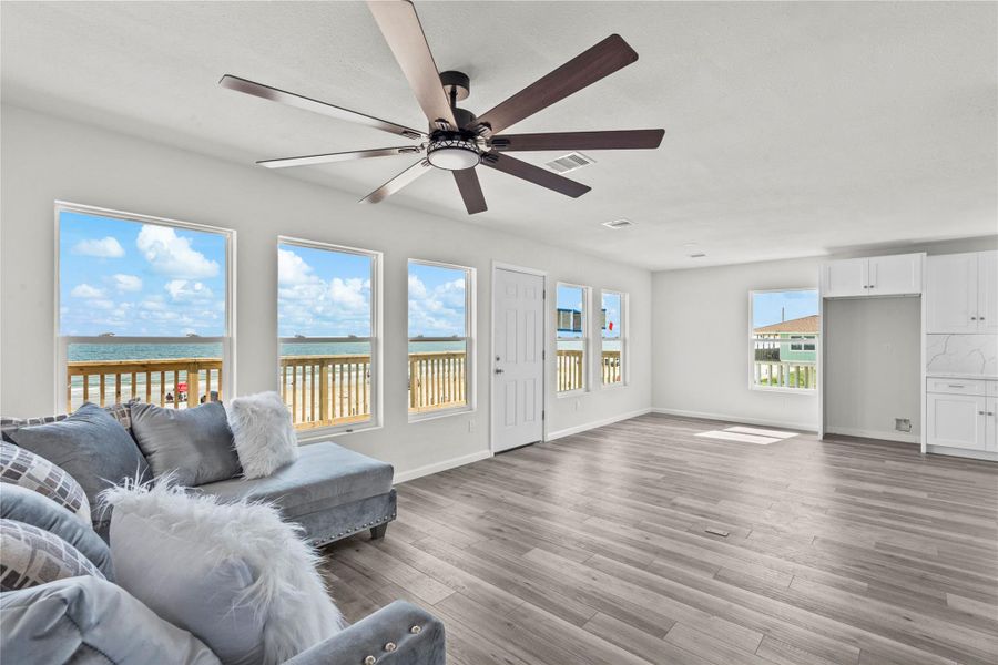Furnished interior view inside a new home in , Galveston (Image 4). Furnished interior view inside a new home in , Galveston (Image 4).