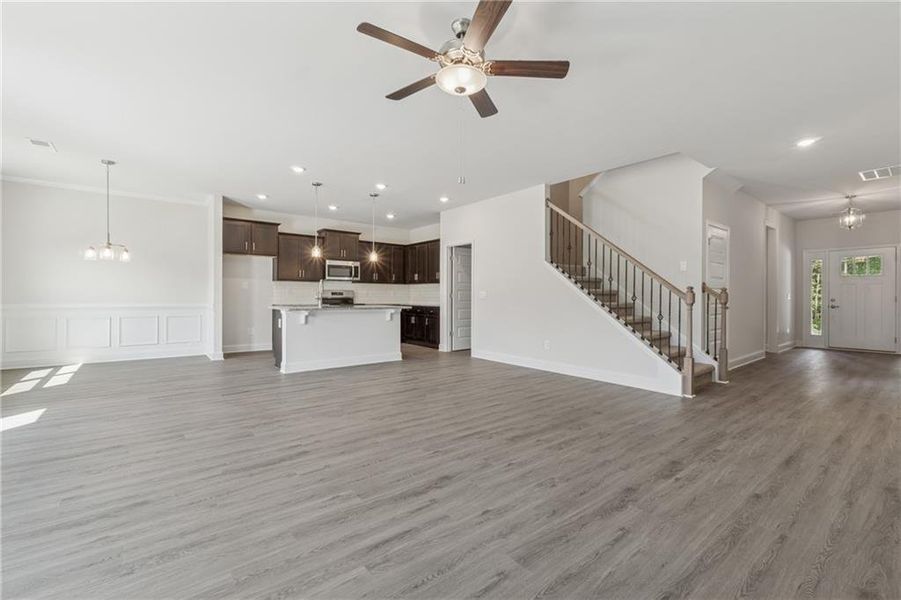 Spacious, unfurnished interior of a new home in Park Place, Bowdon (Image 11). Spacious, unfurnished interior of a new home in Park Place, Bowdon (Image 11).