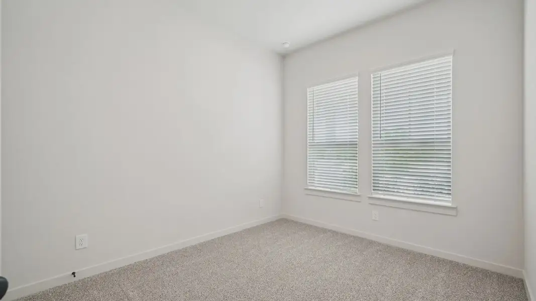 Representative unfurnished interior of a home built from the Avril by Chesmar Homes in Meyer Ranch 45's, New Braunfels (Image 18). Representative unfurnished interior of a home built from the Avril by Chesmar Homes in Meyer Ranch 45's, New Braunfels (Image 18).