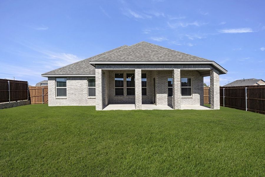 Representative exterior photo of a completed home built from the Derby by Impression Homes in Arcadia Trails, Balch Springs, TX (Image 25). Representative exterior photo of a completed home built from the Derby by Impression Homes in Arcadia Trails, Balch Springs, TX (Image 25).