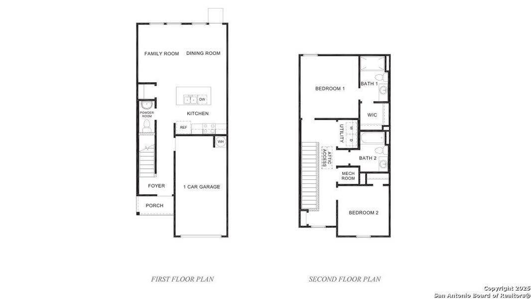 2D floor plan layout of this home in Blue Ridge Ranch, San Antonio, TX (Image 3).