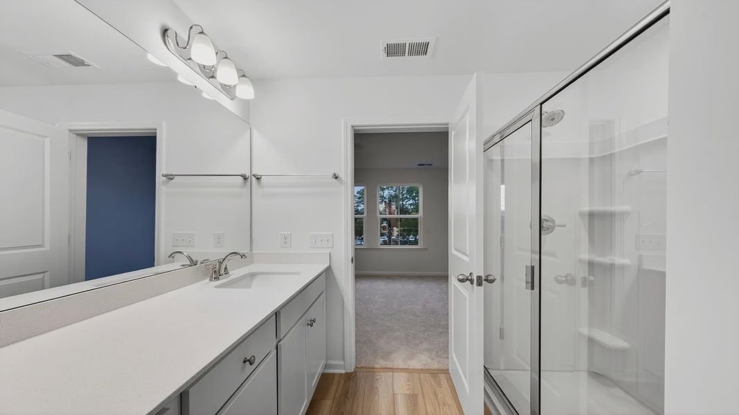 Furnished interior view inside a new home in Clear Springs Townhomes, North Charleston (Image 11).