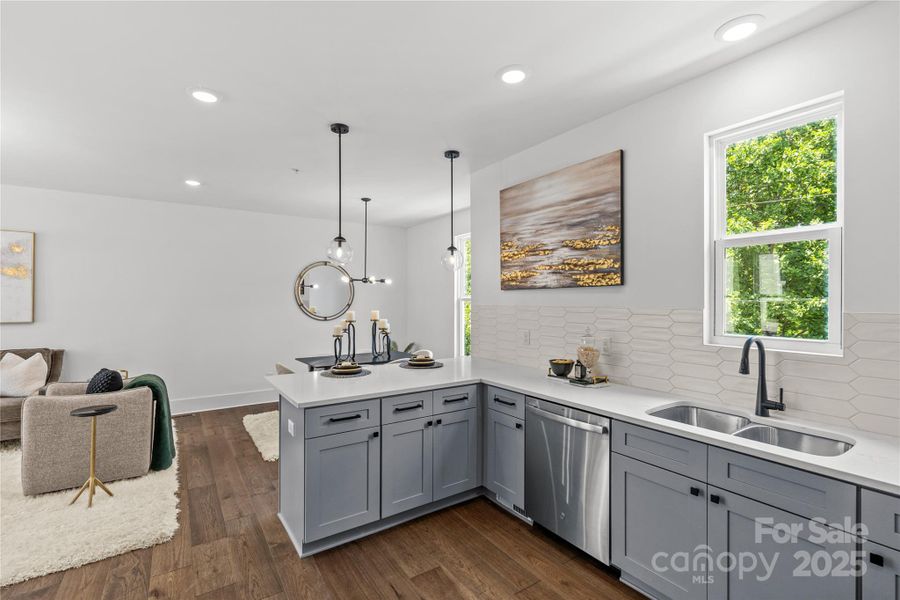 Furnished interior view inside a new home in , Charlotte (Image 35).