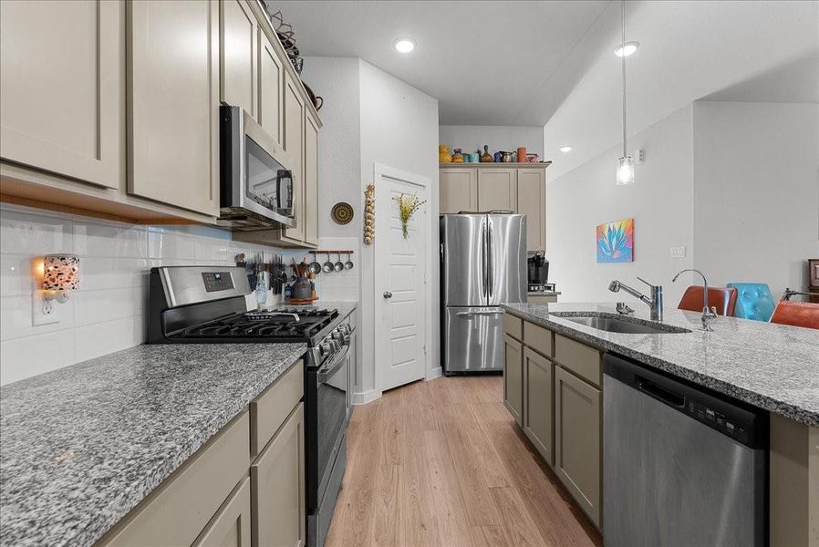 Furnished interior view inside a new home in Mustang Crossing, Alvin (Image 32).