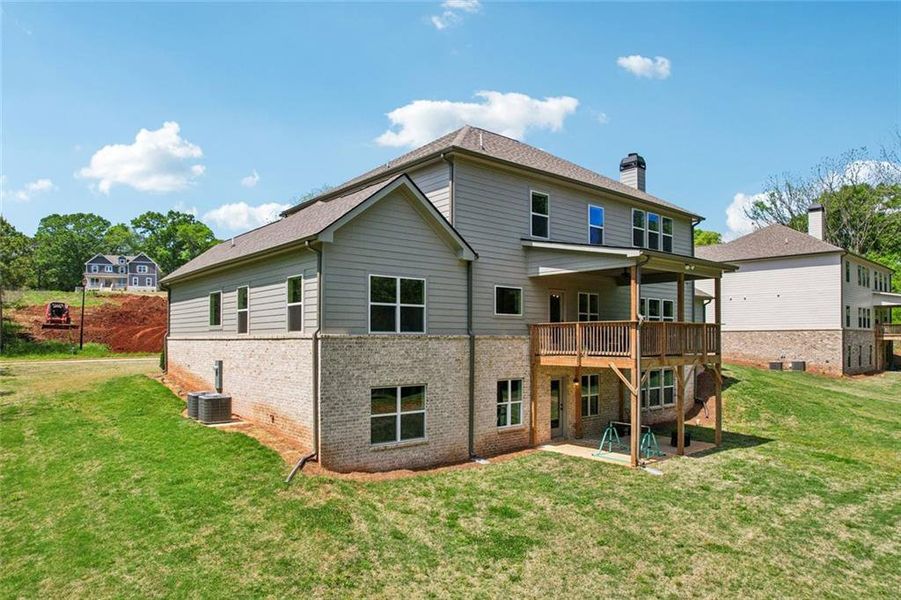 Exterior details and patio area of a home in , Hoschton (Image 38).
