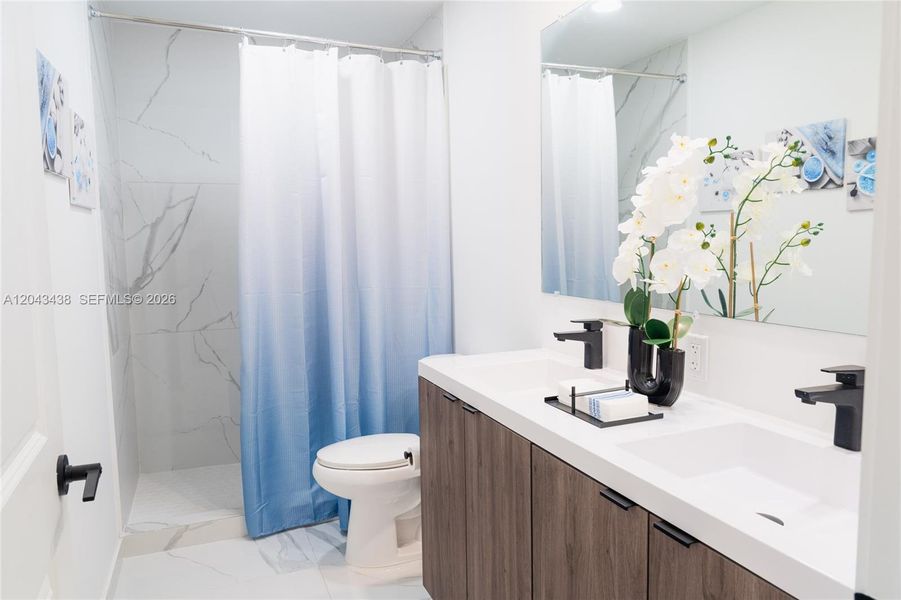 Furnished interior view inside a new home in , Florida City (Image 14).