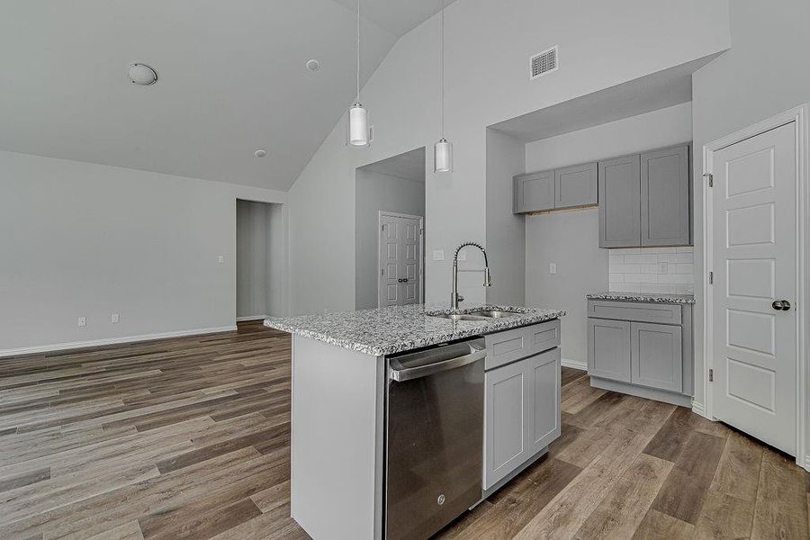 Furnished interior view inside a new home in , Azle (Image 8). Furnished interior view inside a new home in , Azle (Image 8).