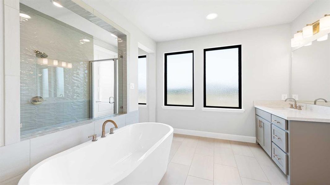 Furnished interior view inside a new home in Terraces 82'/100', Rockwall (Image 5).