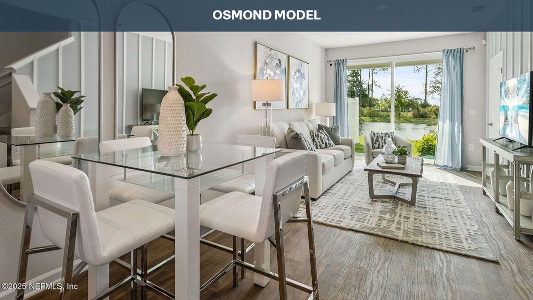 Furnished interior view inside a new home in Stokes Landing, St. Augustine (Image 16).