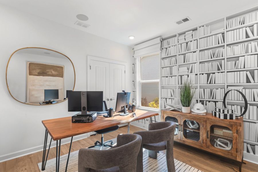 Furnished interior in a model home at Terrapin in Leland (Image 26).