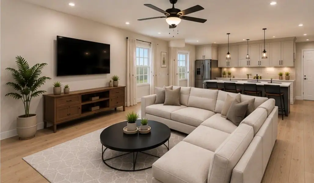 Furnished interior view inside a new home in , Conroe (Image 2). Furnished interior view inside a new home in , Conroe (Image 2).