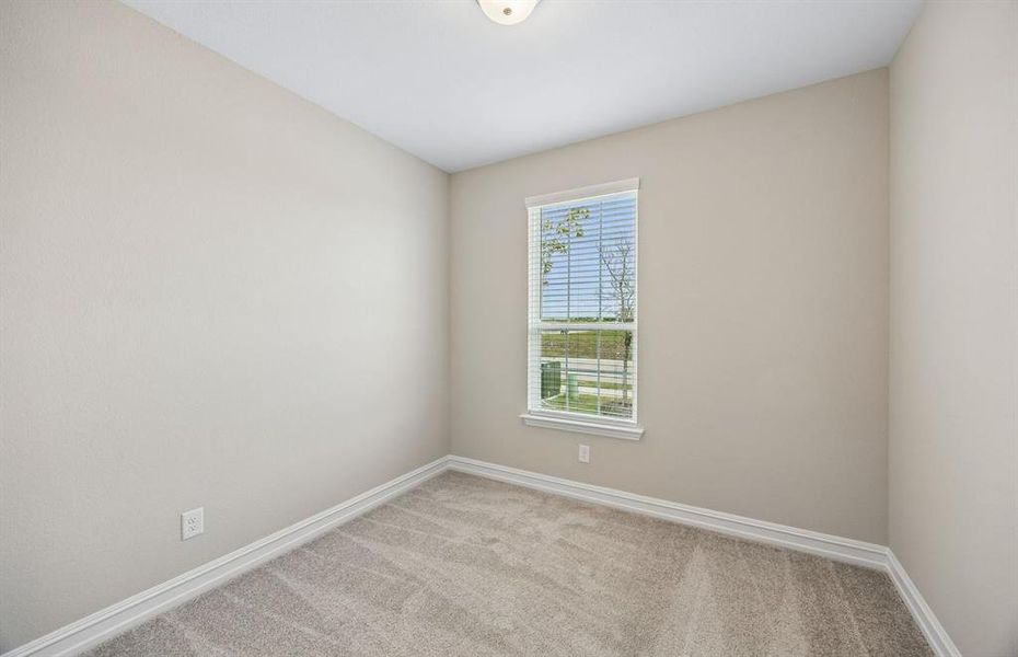 Secondary bedroom off home entry Secondary bedroom off home entry