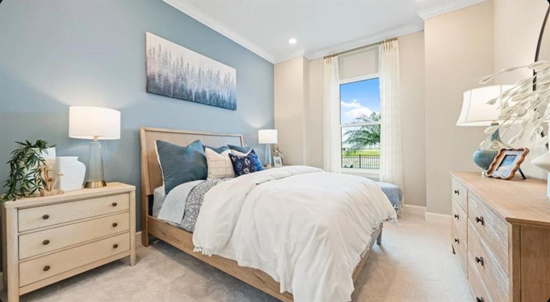 Furnished interior view inside a new home in Esplanade at Wellen Park, Englewood (Image 10).