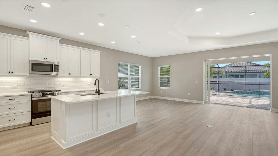 Furnished interior view inside a new home in Windward Real Estate and Homes for Sale in Sarasota, FL - Neal Communities, Lakewood Ranch (Image 9).