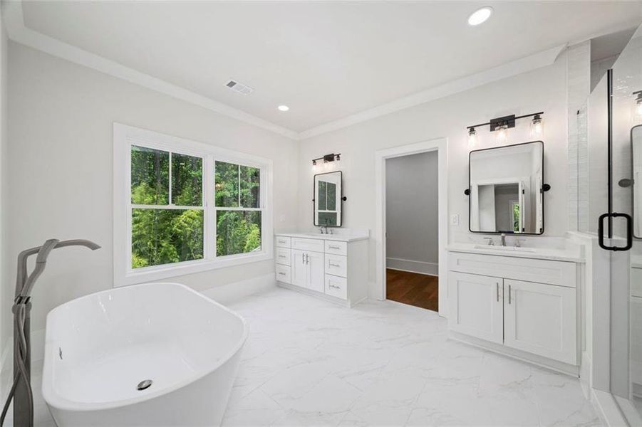 Furnished interior view inside a new home in , Atlanta (Image 15). Furnished interior view inside a new home in , Atlanta (Image 15).