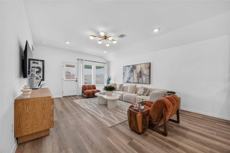 Furnished interior view inside a new home in Allison Park, Houston (Image 19). Furnished interior view inside a new home in Allison Park, Houston (Image 19).
