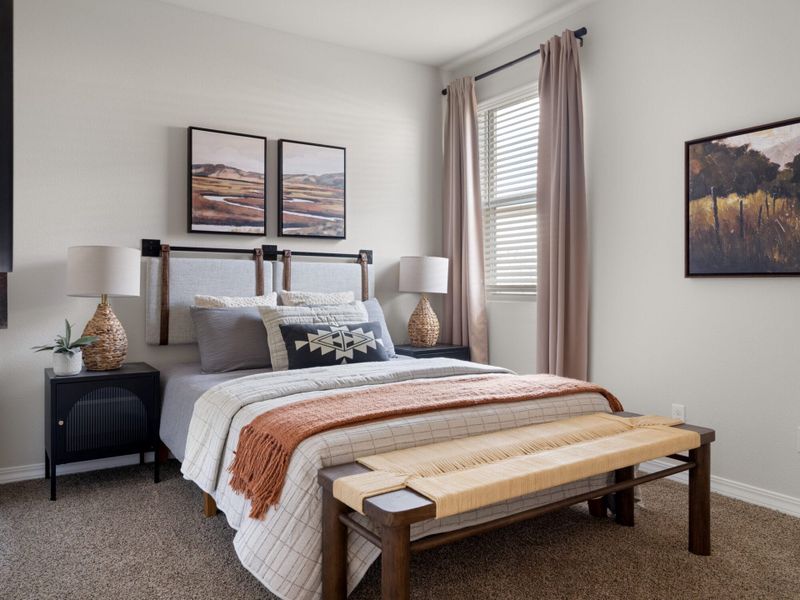 Representative furnished interior of a home built from the Texas Olive by View Homes in Campo Del Sol, El Paso (Image 13).