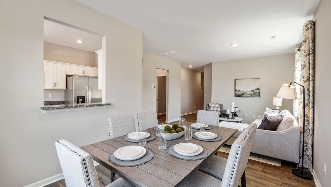 Furnished interior view inside a new home in Tanglewood Townes, Greenville (Image 9).