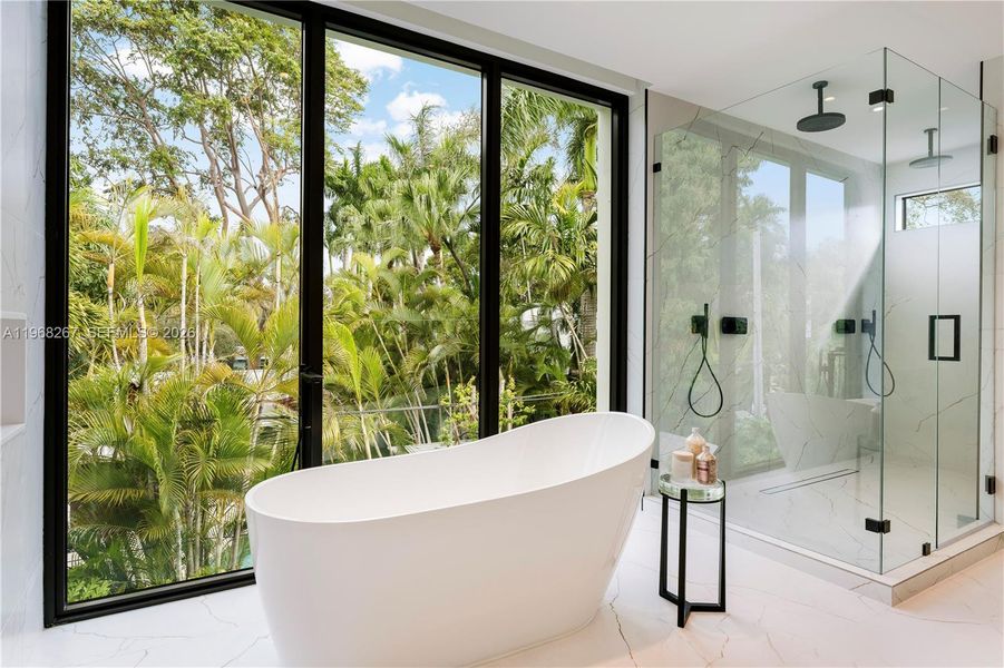 Furnished interior view inside a new home in , Miami (Image 40).