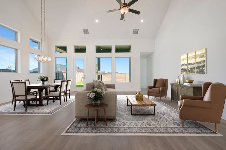 Furnished interior view inside a new home in Treeline, Justin (Image 7). Furnished interior view inside a new home in Treeline, Justin (Image 7).