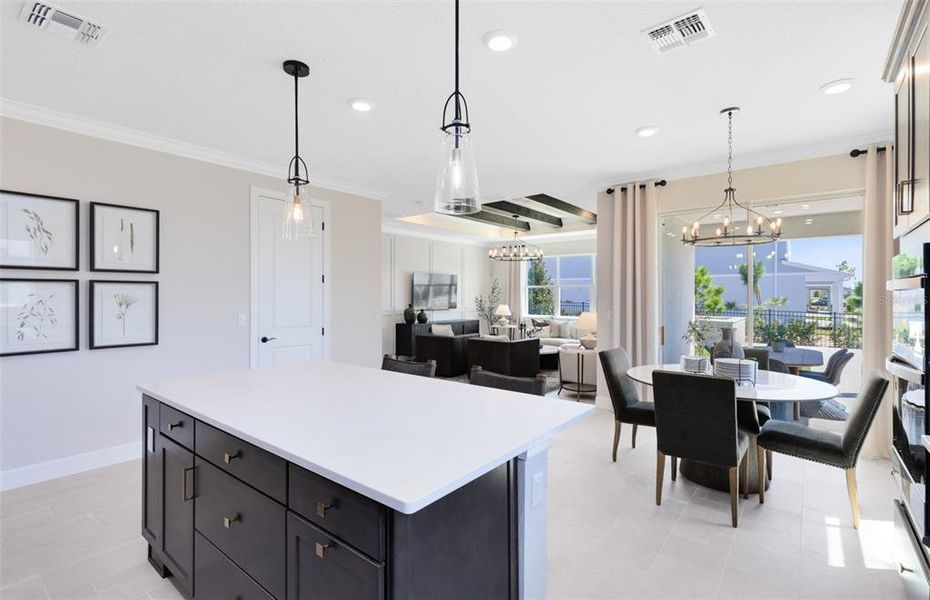 Furnished interior view inside a new home in Parkside Trails, Clermont (Image 9). Furnished interior view inside a new home in Parkside Trails, Clermont (Image 9).