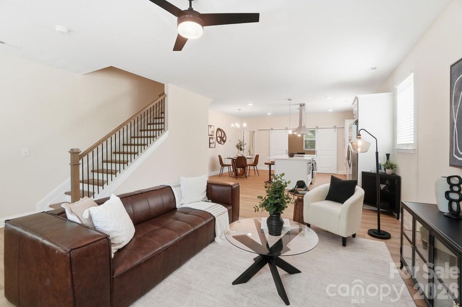 Furnished interior view inside a new home in , Charlotte (Image 37).