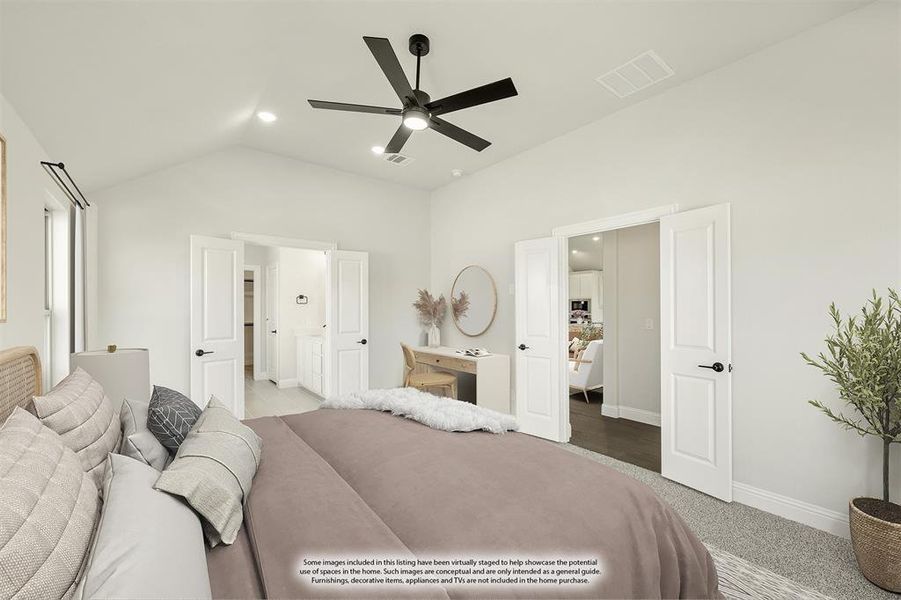 Furnished interior view inside a new home in Painted Tree Woodland District 50, McKinney (Image 15). Furnished interior view inside a new home in Painted Tree Woodland District 50, McKinney (Image 15).