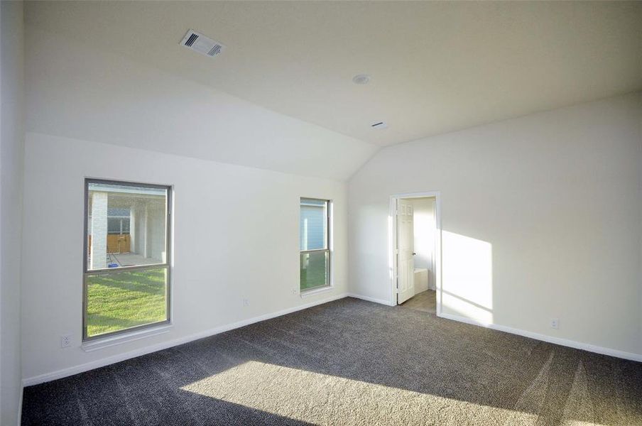 Master Bedroom ceiling vaults to 10ft.