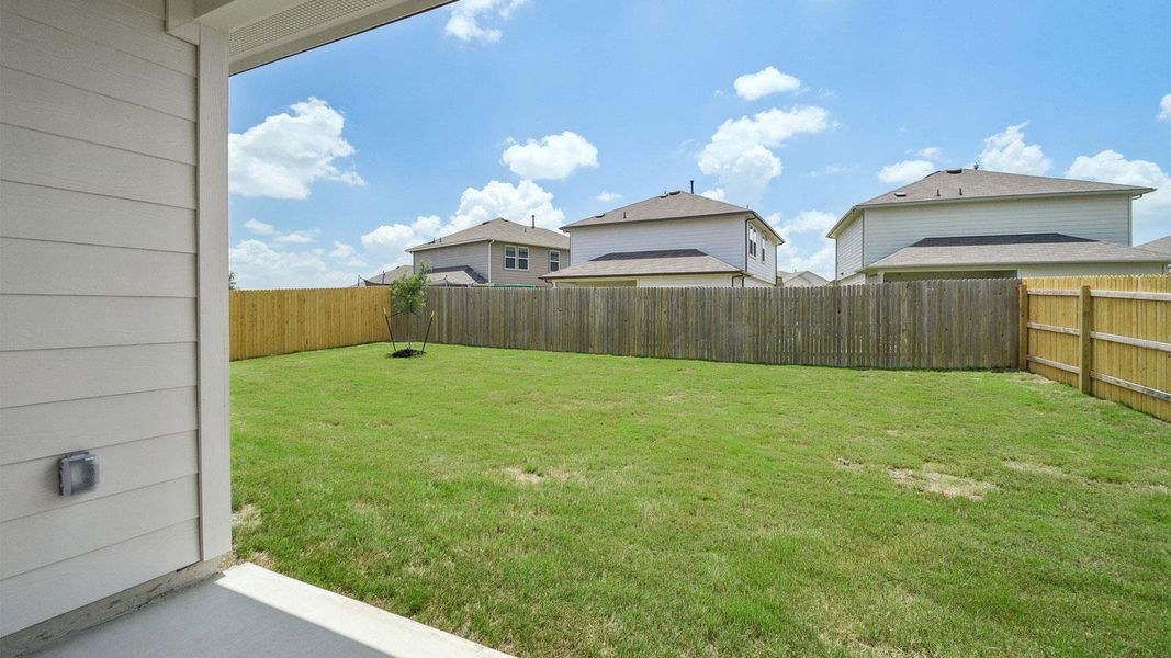 Exterior details and patio area of a home in Southgrove, Kyle (Image 20). Exterior details and patio area of a home in Southgrove, Kyle (Image 20).