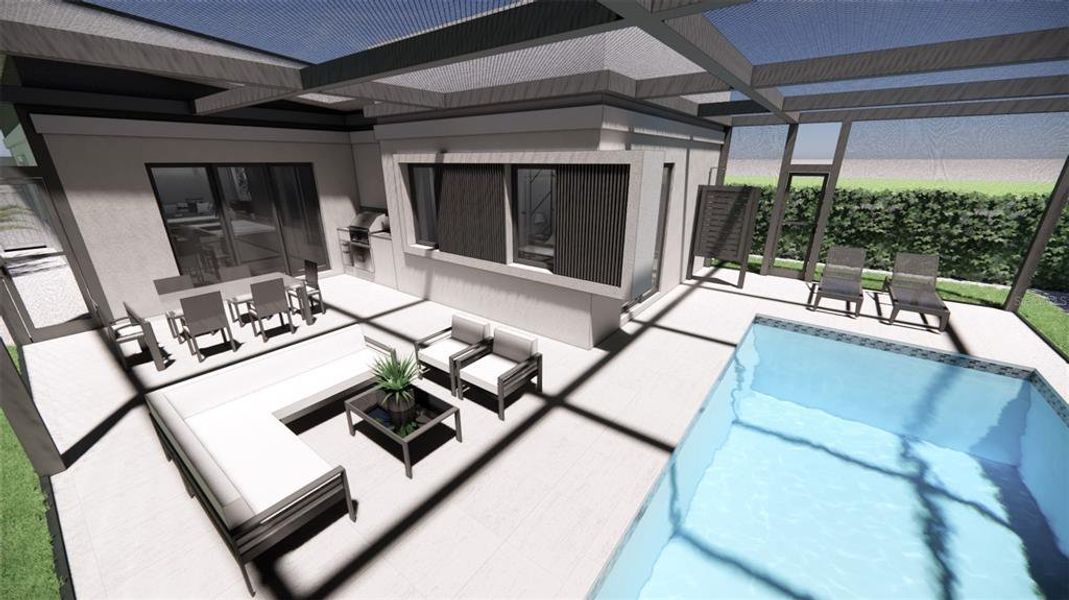 Exterior details and patio area of a home in , Sarasota (Image 4).