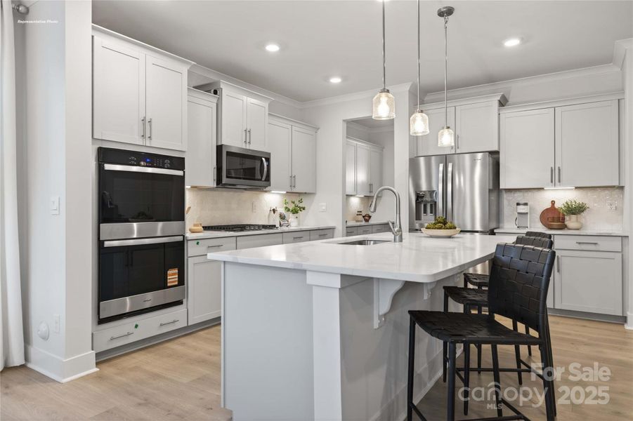 Furnished interior view inside a new home in Sanctuary at Southgate, Indian Trail (Image 13).