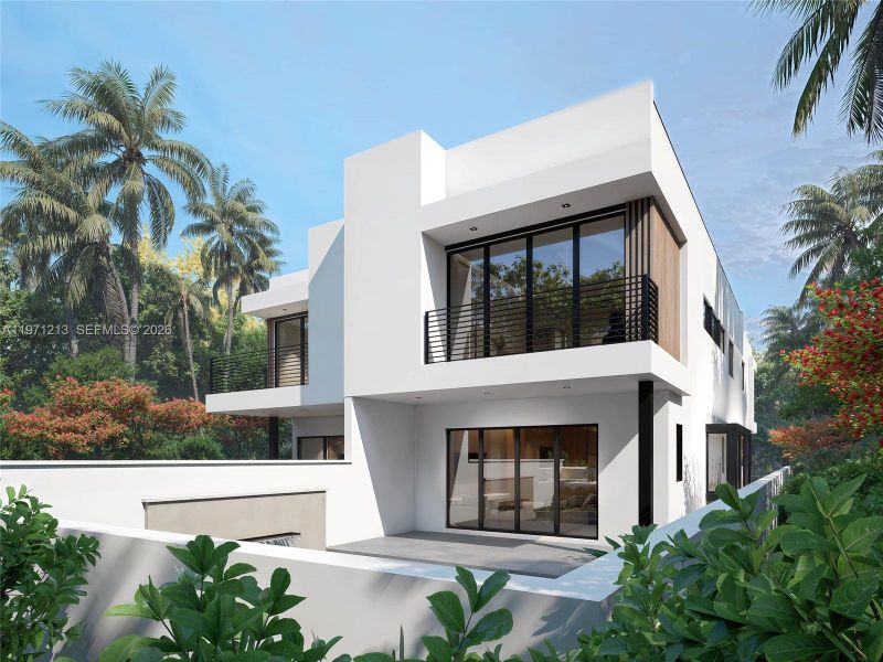Front exterior of a new home in , Miami, FL, highlighting curb appeal (Image 2). Front exterior of a new home in , Miami, FL, highlighting curb appeal (Image 2).