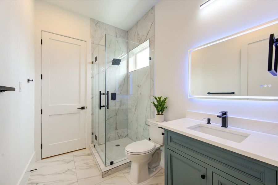 Bathroom #4 on 2nd flooor. This is the only shared bathroom and it is shared by Bedroom #4 and game room.