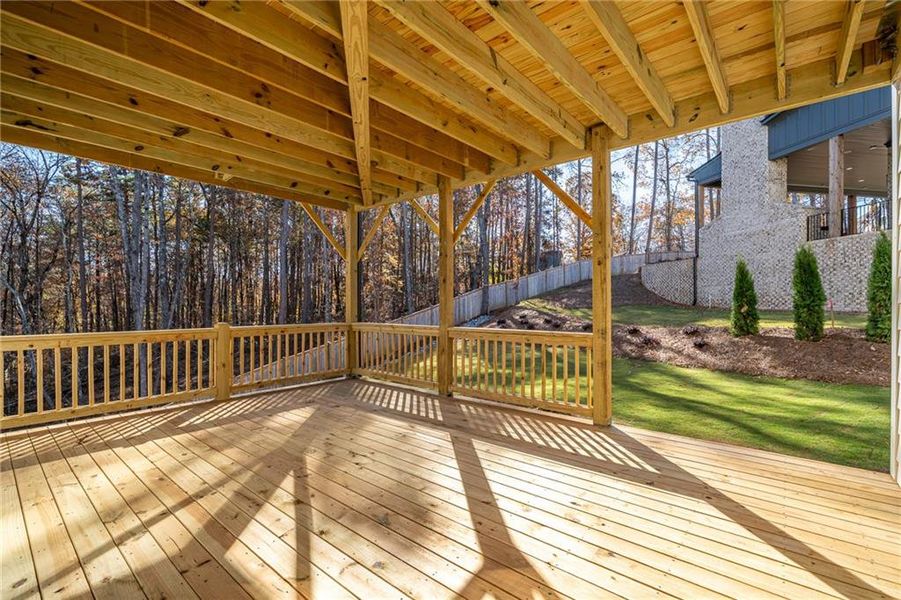 Exterior details and patio area of a home in , Ball Ground (Image 4).