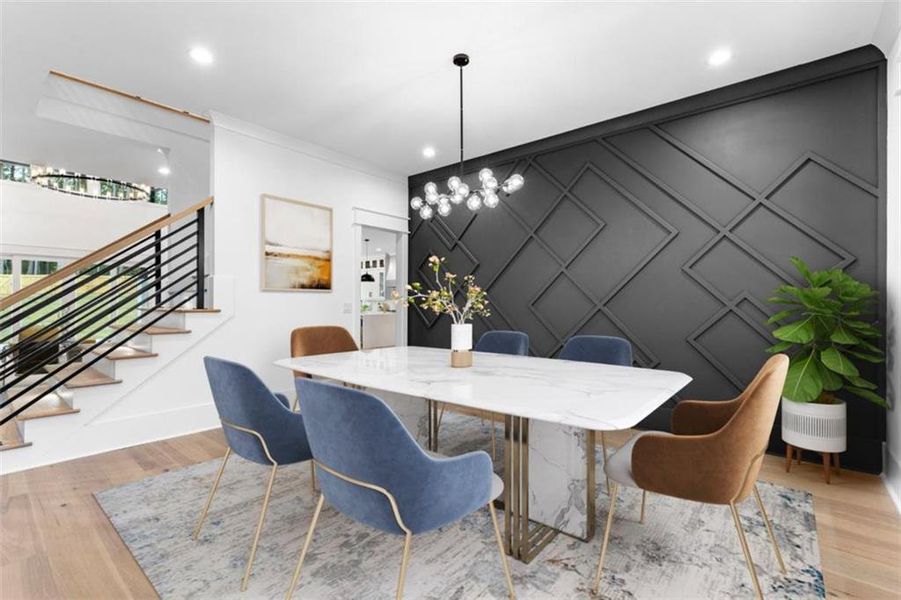 Furnished interior view inside a new home in , Grayson (Image 6). Furnished interior view inside a new home in , Grayson (Image 6).