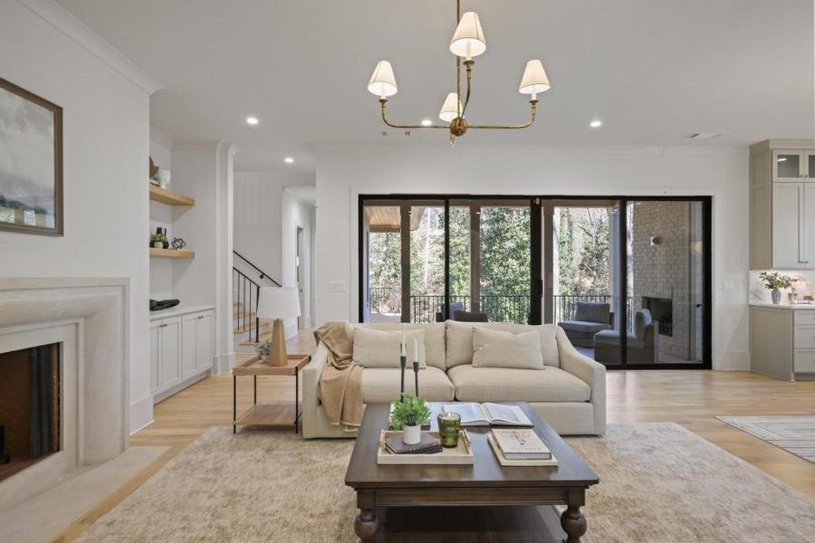 Furnished interior view inside a new home in , Atlanta (Image 18). Furnished interior view inside a new home in , Atlanta (Image 18).