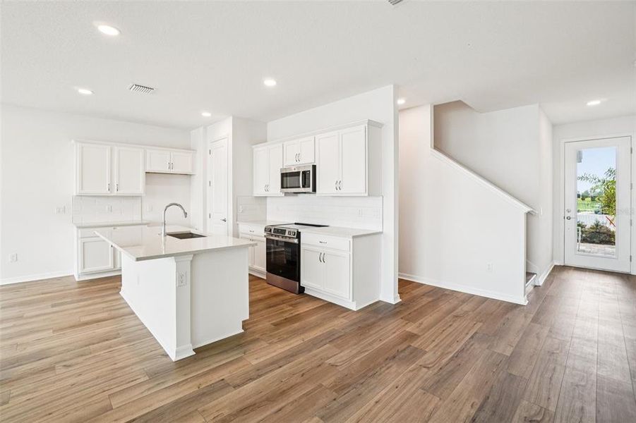Furnished interior view inside a new home in Isla Mirada, San Antonio (Image 14).