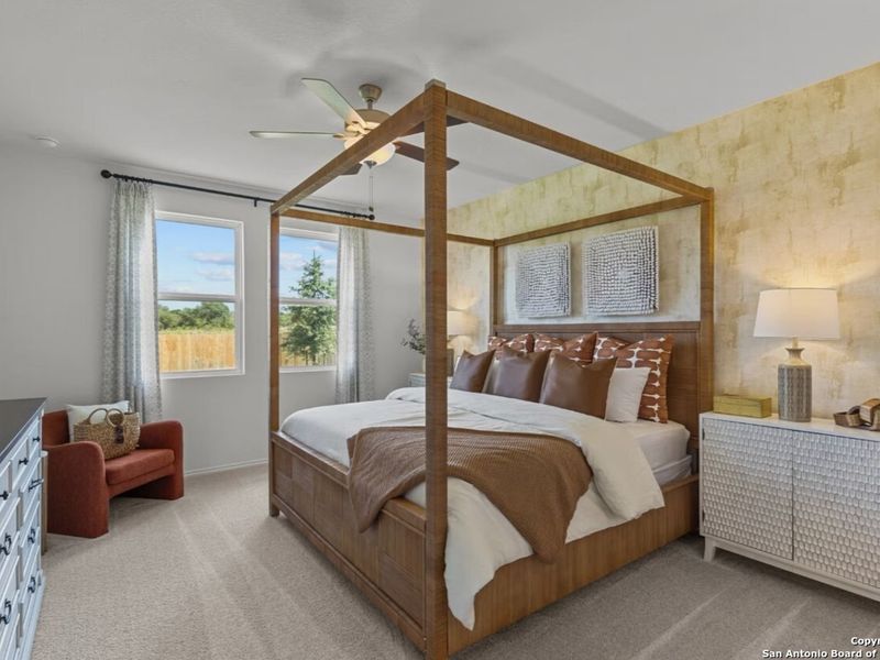 Furnished interior view inside a new home in Hickory Ridge, San Antonio (Image 15). Furnished interior view inside a new home in Hickory Ridge, San Antonio (Image 15).