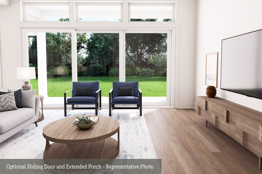 Representative furnished interior of a home built from the The Grapeland by David Weekley Homes in Prairieland Village 60' Homesites, Cypress (Image 6).