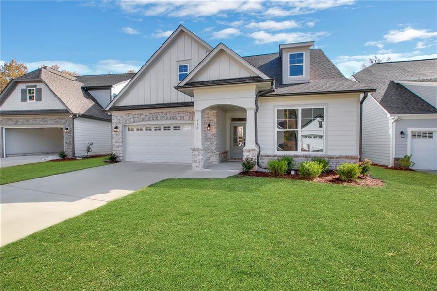 Front exterior of a new home in Marble Tree, Ball Ground, GA, highlighting curb appeal (Image 23).
