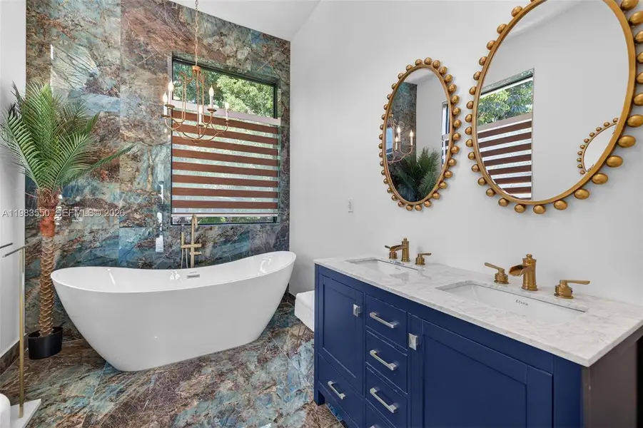 Furnished interior view inside a new home in , Biscayne Park (Image 9).