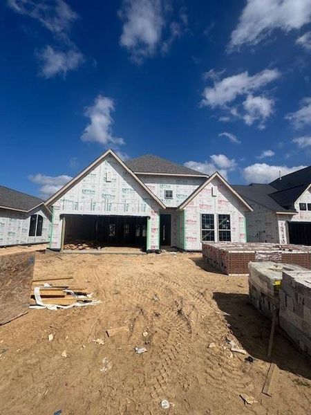 In-progress construction of a new home in Evergreen 50', Conroe, TX (Image 2). In-progress construction of a new home in Evergreen 50', Conroe, TX (Image 2).