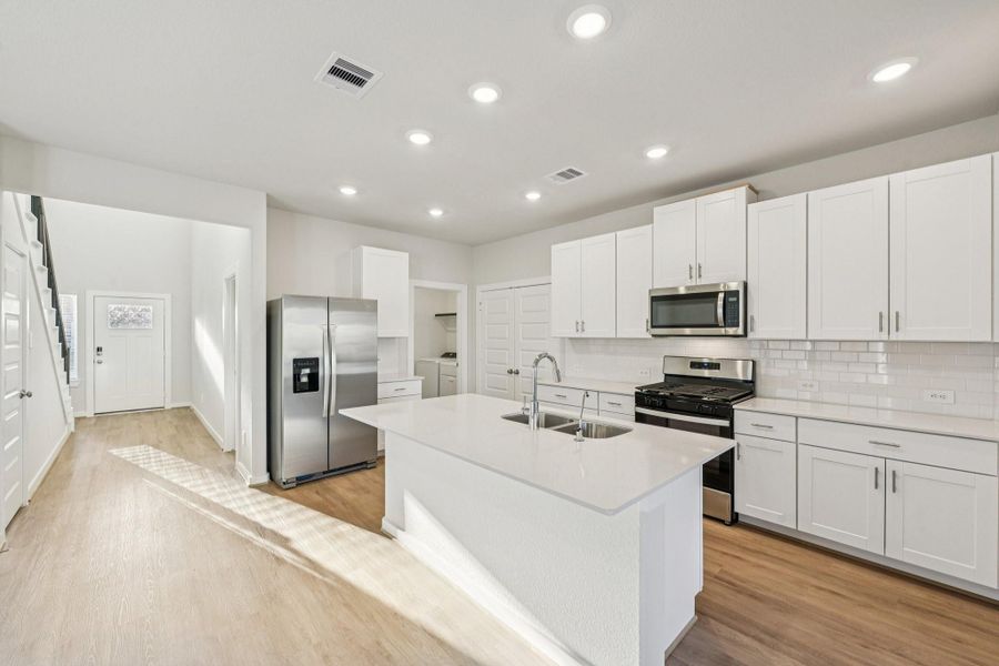 Furnished interior view inside a new home in Landing Meadows - Traditional Series, New Caney (Image 17). Furnished interior view inside a new home in Landing Meadows - Traditional Series, New Caney (Image 17).