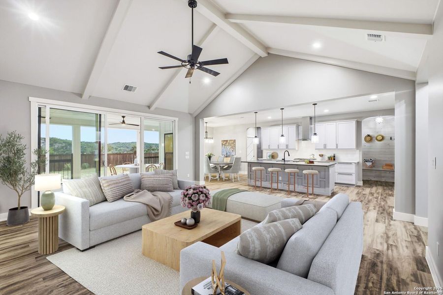 Furnished interior view inside a new home in , Bandera (Image 4). Furnished interior view inside a new home in , Bandera (Image 4).