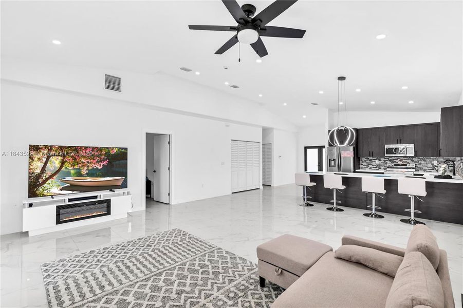 Furnished interior view inside a new home in , Pompano Beach (Image 14).