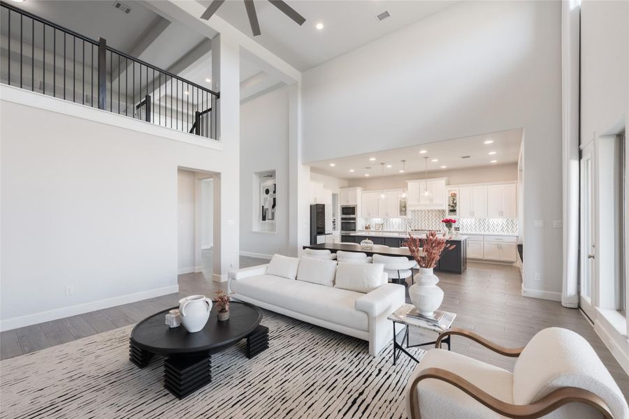Furnished interior view inside a new home in Elyson, Katy (Image 9).