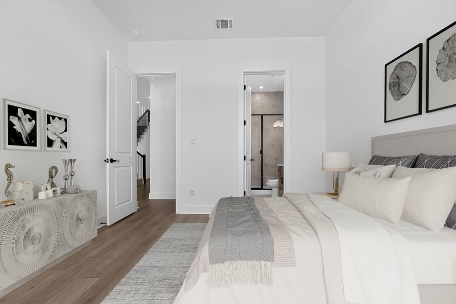 Furnished interior view inside a new home in Silverleaf, Cedar Creek (Image 17).