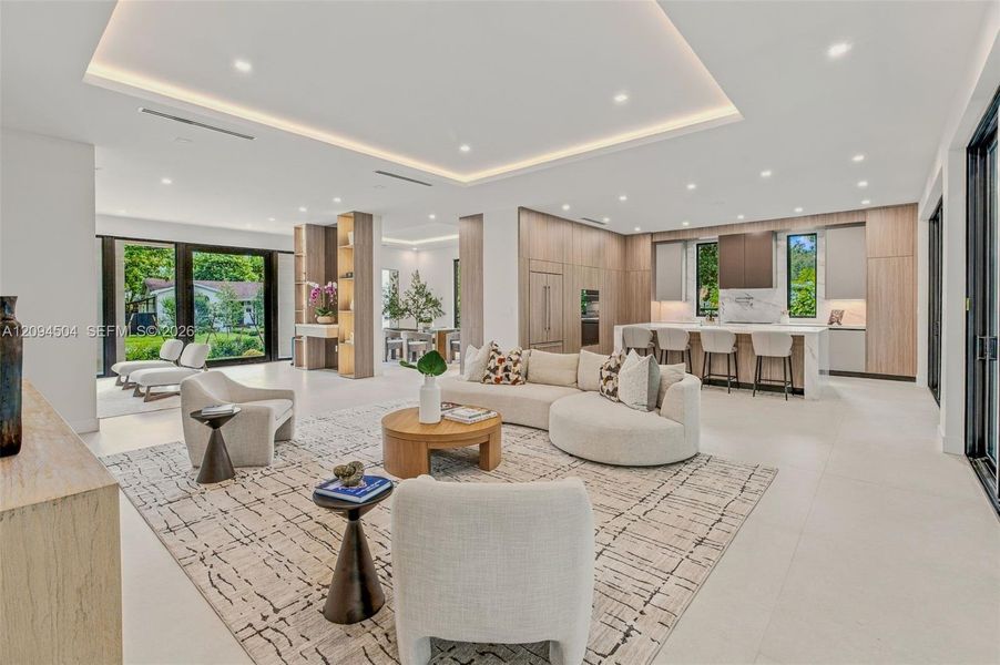 Furnished interior view inside a new home in , South Miami (Image 18).