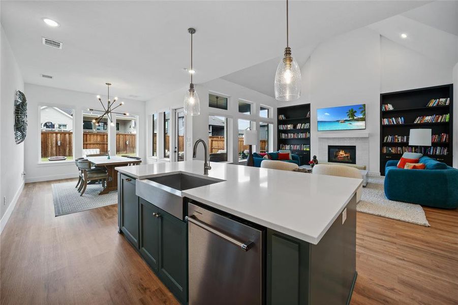 Furnished interior view inside a new home in , Prosper (Image 26).