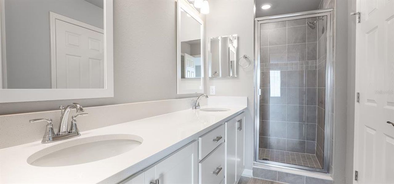 Furnished interior view inside a new home in The Crossings - Bungalows, St. Cloud (Image 3).